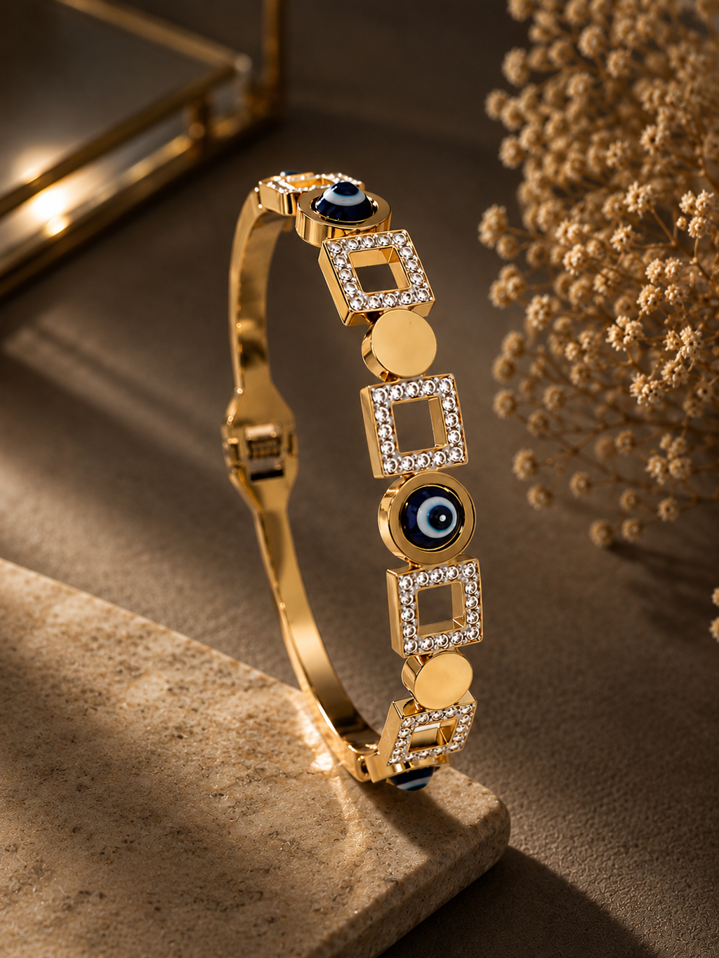 Evil Eye Chain Cuff