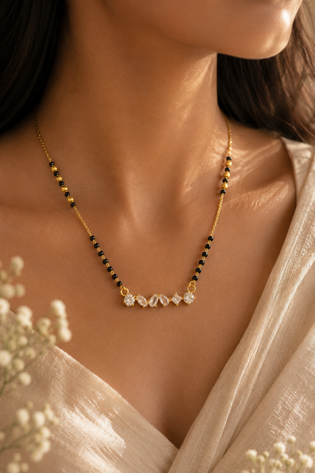 Petal Bar Mangalsutra