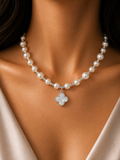 Pearl Clover Necklace