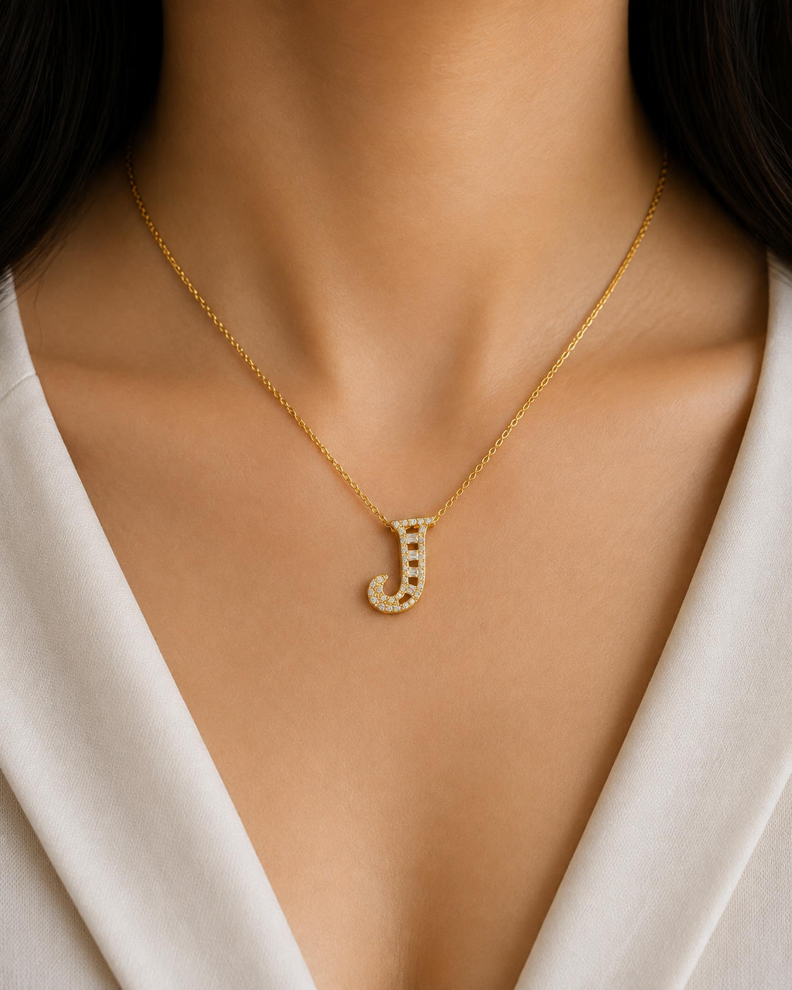 Letter J Necklace