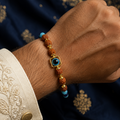 Rudraksh Evil Eye Rakhi - Single Layer