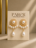 Regal Pearl Drop Earrings