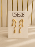 Fluid Gold Drop Earrings