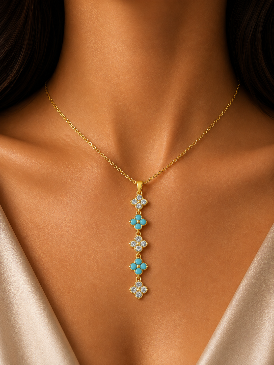 Long Clover Premium Necklace